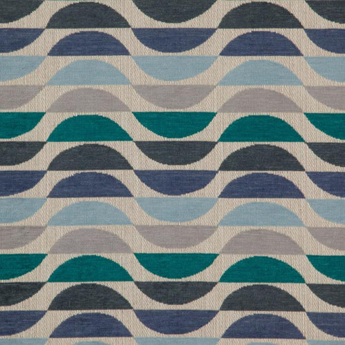 South Beach Fabric Art Deco Modern Geometric Chenille Upholstery Fabric