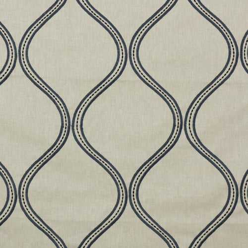Stitchery Trellis Embroidered Drapery Fabric / Flannel