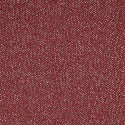 Strand Red Chevron Upholstery Fabric / Berry