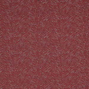 Strand Red Chevron Upholstery Fabric / Berry