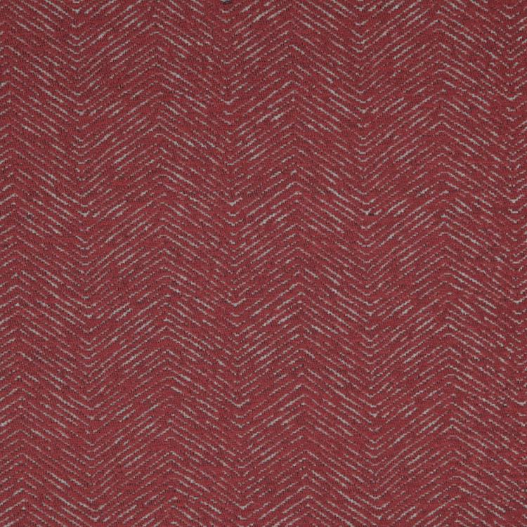 Strand Red Chevron Upholstery Fabric / Berry