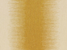 Load image into Gallery viewer, Indoor Outdoor Water &amp; Stain Resistant Ethnic Geometric Mustard Gold Beige Chenille Upholstery Fabric