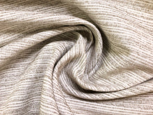 Load image into Gallery viewer, Perennials Crepe Du Jour White Sands Ivory Cream Chenille Stripe Outdoor Water Resistant Upholstery Fabric
