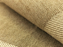 Load image into Gallery viewer, Beige Stripe Canvas Herringbone Nautical Upholstery Drapery Fabric