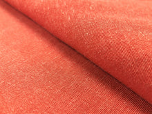 Load image into Gallery viewer, Indoor Outdoor Coral Orange Speckled Textured Canvas Upholstery Drapery Fabric