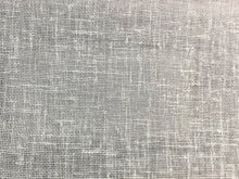 Load image into Gallery viewer, 118&quot; Wide Designer Linen Poly Sheer Textured Drapery Fabric for Window Treatments Light Gray Grey / Smoke Dove Ash Charcoal