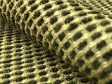 Load image into Gallery viewer, Nubby Woven Sage Olive Green Beige Rustic MCM Mid Century Modern Small Scale Chenille Upholstery Fabric