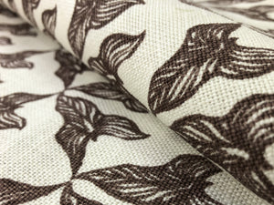 Marika Meyer Charlotte 06 Oyster Linen Brown Abstract Upholstery Drapery Fabric