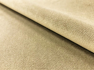 Designer Beige Taupe Water & Stain Resistant Performance Velvet Upholstery Drapery Fabric