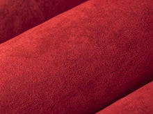 Load image into Gallery viewer, Off White Red Blue Beige Faux Suede Drapery Fabric