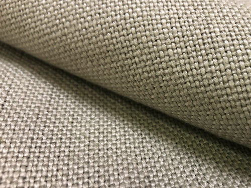 Pure Belgian Linen Seafoam Gray Neutral Textured Upholstery Drapery Fabric