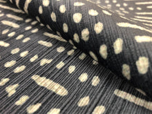 Load image into Gallery viewer, Designer Charcoal Gray Grey Tribal Ethnic Mudcloth Velvet Upholstery Fabric