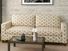 Load image into Gallery viewer, Heavy Duty Abstract Floral Tapestry Magenta Pink Dark Teal Olive Green Beige Upholstery Fabric