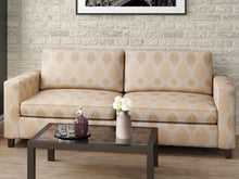 Load image into Gallery viewer, Heavy Duty Geometric Medallion Ivory Green Beige Upholstery Drapery Fabric