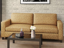 Load image into Gallery viewer, Heavy Duty Floral Mustard Gold Burgundy Red Upholstery Drapery Fabric