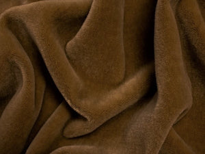 2 Yds Order Minimum Chestnut Brown Genuine Mohair Velvet