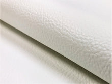 Load image into Gallery viewer, Designer Heavy Duty Off White Vegan Faux Leather Upholstery Vinyl / Oyster