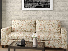 Load image into Gallery viewer, Heavy Duty Floral Tapestry Muted Orange Blue Green Red Beige Cream Upholstery Fabric