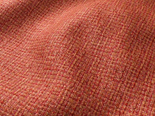 Load image into Gallery viewer, Water &amp; Stain Resistant Red Orange Taupe MCM Tweed Upholstery Fabric