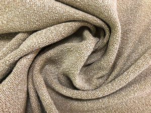 Designer Outdoor Indoor Terry Boucle Textured Beige Water Resistant Drapery Upholstery Fabric
