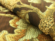 Load image into Gallery viewer, Kravet Caramel Brown Rusty Burnt Orange Beige Floral Botanical Upholstery Drapery Fabric