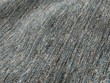 Load image into Gallery viewer, Water &amp; Stain Resistant Navy Blue Black Turquoise Teal Grey MCM Tweed Upholstery Fabric