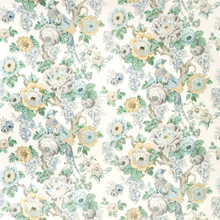 Load image into Gallery viewer, Lee Jofa Avondale Print Fabric / Slate/Aqua