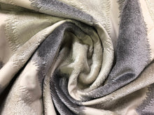Load image into Gallery viewer, Jane Churchill-Topaz 
Geometric Gray Taupe Beige Neutral Abstract Cut Velvet Upholstery Fabric