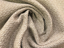 Load image into Gallery viewer, Designer Beige Taupe Cream Textured Woven Basketweave Mid Century Modern Neutral Upholstery Fabric