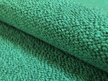 Load image into Gallery viewer, Designer Water &amp; Stain Resistant Textured Mid Century Modern Mini Boucle Woven Aqua Blue Upholstery Fabric