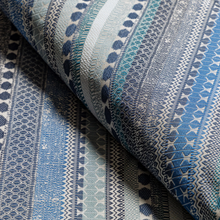 Load image into Gallery viewer, Lee Jofa Palmete Weave Fabric / Indigo