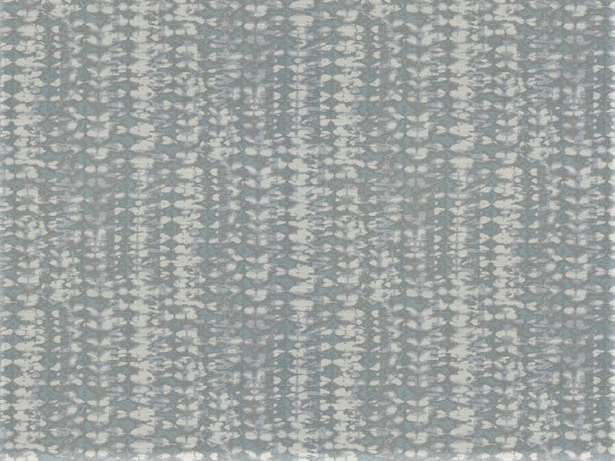 Water & Stain Resistant Linen Poly Silver Gray Ice Blue Off White Abstract Upholstery Drapery Fabric