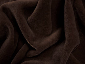 2 Yds Order Minimum Chocolate Brown Genuine Mohair Velvet