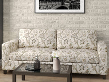 Load image into Gallery viewer, Heavy Duty Jacobean Floral Tapestry Sage Green Mustard Beige Ivory Brown Upholstery Fabric