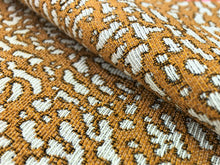 Load image into Gallery viewer, Pollack Reverb Butterscotch Mustard Gold Grey Abstract Stain Resistant Upholstery Fabric