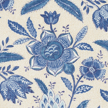 Load image into Gallery viewer, Schumacher Lafayette Botanical Fabric 180251 / Cornflower