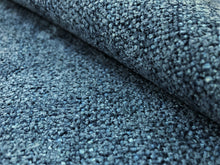 Load image into Gallery viewer, Denim Blue Crypton MCM Mid Century Modern Textured Water &amp; Stain Resistant Upholstery Fabric