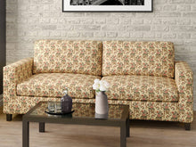 Load image into Gallery viewer, Heavy Duty Victorian Floral Tapestry Plum Purple Pink Forest Green Mustard Gold Sand Beige Upholstery Fabric