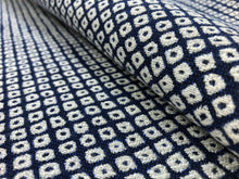 Load image into Gallery viewer, Pindler &amp; Pindler Orlare Indigo Navy Blue White Indoor Outdoor Sunbrella Small Scale Upholstery Drapery Fabric