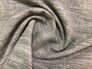 Designer Textured Mid Century Modern Gray Beige Off White Upholstery Fabric