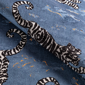 Lee Jofa Bongol Velvet Fabric / Sapphire