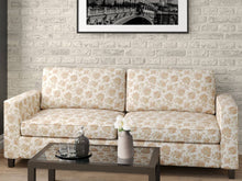 Load image into Gallery viewer, Heavy Duty Jacobean Floral Abstract Tapestry Rose Mauve Beige Green Ivory Upholstery Fabric
