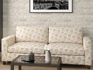 Heavy Duty Jacobean Floral Abstract Tapestry Rose Mauve Beige Green Ivory Upholstery Fabric