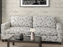 Load image into Gallery viewer, Heavy Duty Floral Tapestry Abstract Navy Blue Pewter Grey Gray Upholstery Fabric