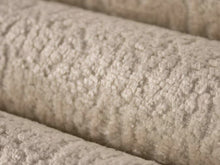 Load image into Gallery viewer, Crypton Water &amp; Stain Resistant MCM Mid Century Modern Basketweave Chenille Stripe Greige Taupe Grey Upholstery Fabric RMC-WCII