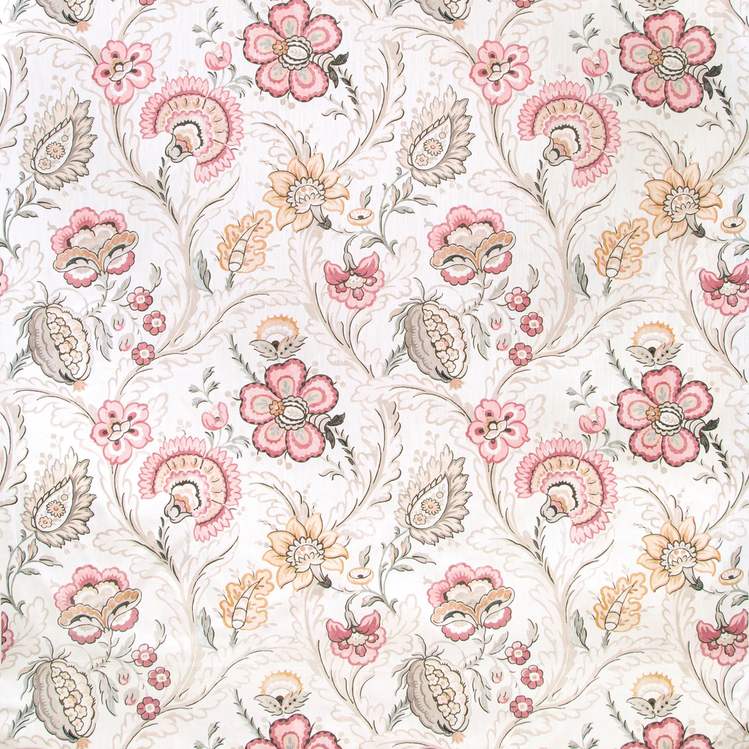 Lee Jofa Wimberly Print Fabric / Blush/Stone