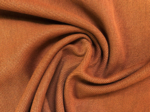 Terracotta Clay Rusty Brown Mid Century Modern Woven Upholstery Fabric