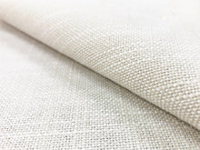 Load image into Gallery viewer, Designer Cream Neutral Beige Water &amp; Stain Resistant Canvas Upholstery Drapery Fabric