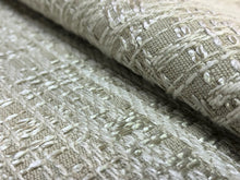 Load image into Gallery viewer, Designer Textured Water &amp; Stain Resistant Mid Century Modern Beige Taupe Neutral Upholstery Fabric
