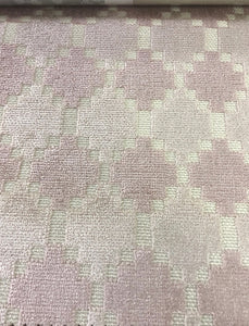 4 Colorways Cut Velvet Geometric Upholstery Fabric Blush Aqua Blue Gray Green